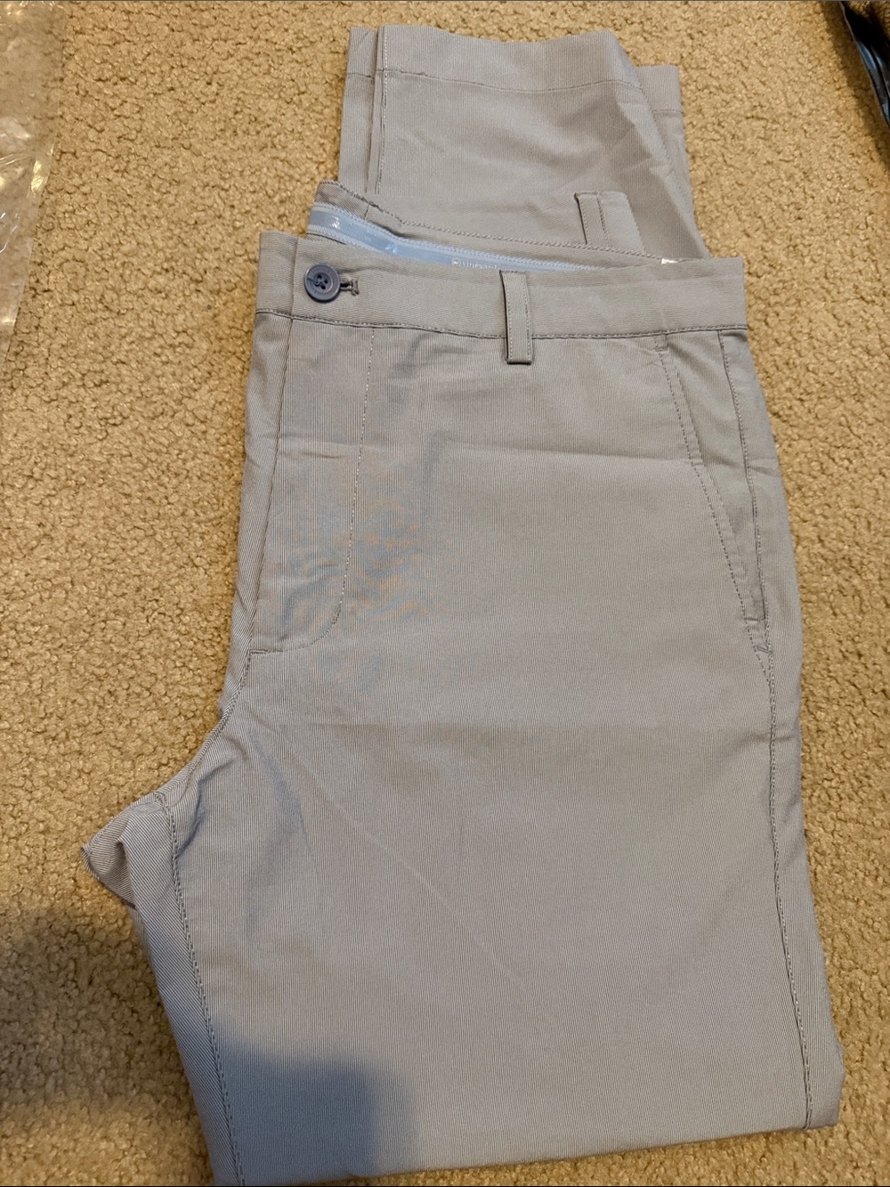 Vineyard Vines Men's Light Gray & Navy Chino Pants 2 pairs 34x30